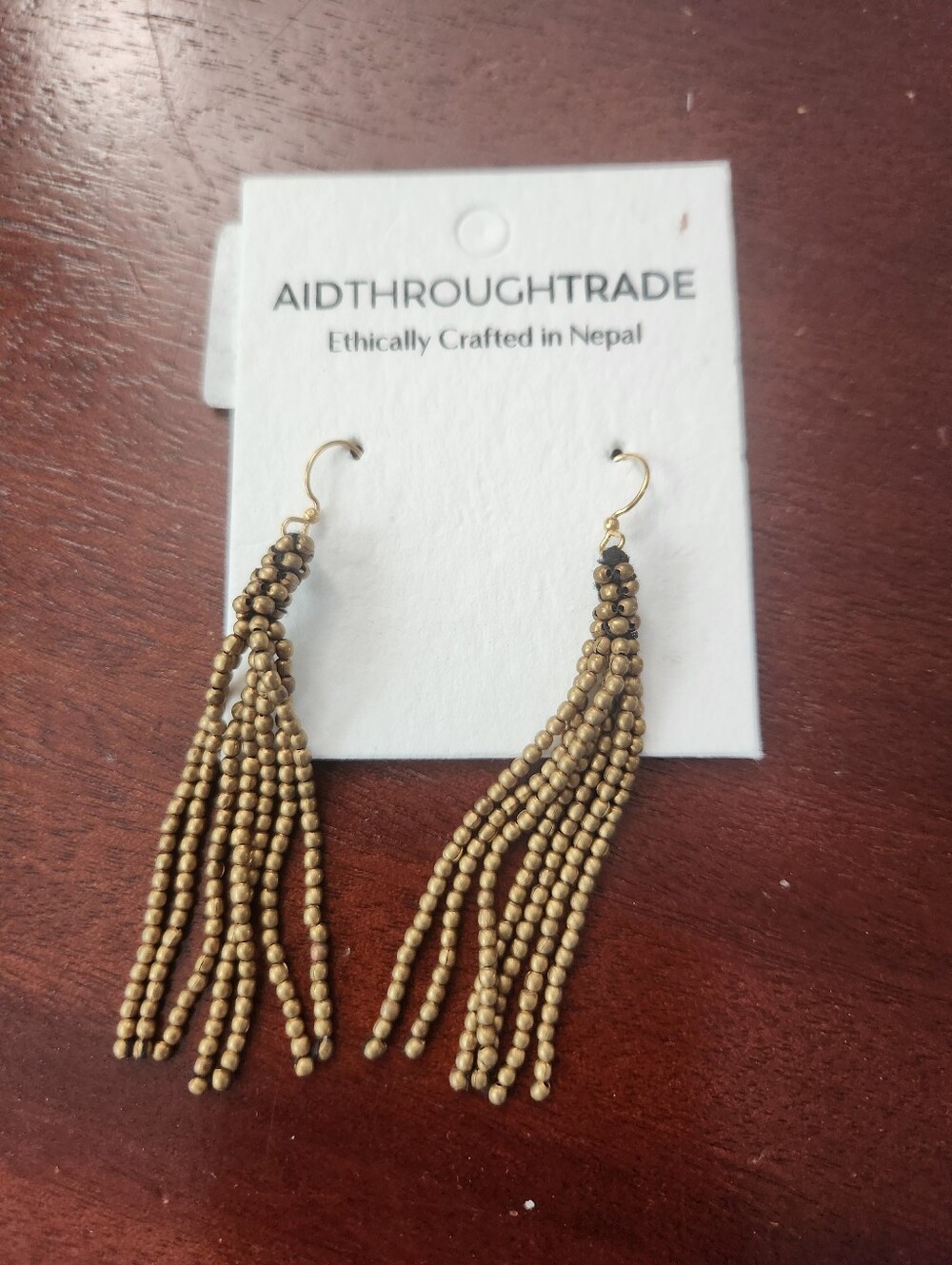 Brass Tassle Earrings